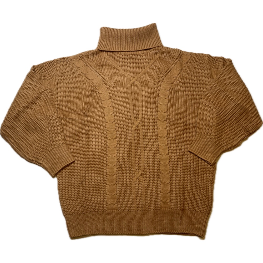VTSGN - Women’s Turtleneck Sweater - Tan - Size S - NWOT